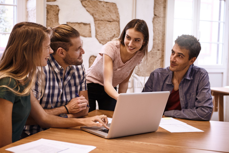 Professional team having a strat meeting